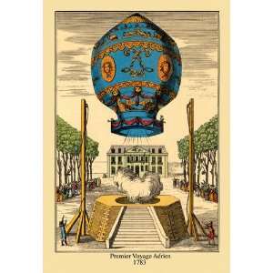  Premier Voyage Aerien, 1783 20x30 poster