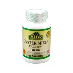  Alfa Vitamins Oyster Shell Calcium 600 mg 60 tabs Bone 