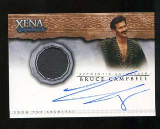 Xena Dangerous Liaisons Bruce Campbell Autograph & Costume AC11 Card 
