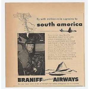  1954 Braniff Airways Million Mile Captain South America 