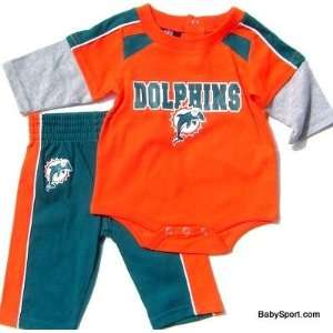   NEWBORN Baby Infant Miami Dolphins Longsleeve Pants