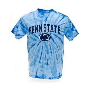  Penn State Tie Dye T Shirt Blue Arching Over Lion Sports 