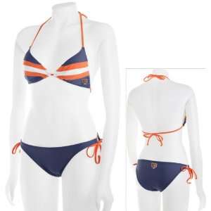    Chicago Bears Womens Striped String Bikini