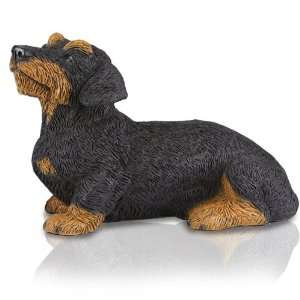    Figurine Dog Urns Dachshund, Wirehaired Black