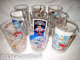 Lot 9 NWT Disney 25th Anniversary Glass MICKEY MOUSE  