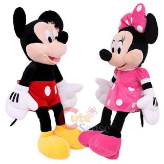 Disney Mickey & Minnie Mouse Plush Doll  Jumbo Size 26  