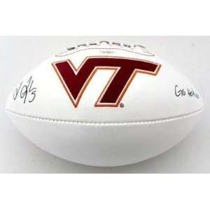  Tyrod Taylor Autographed Virginia Tech Hokies Football Go 