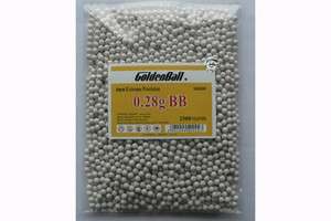   Competition Grade 6mm Seamless .28g Airsoft BB 2500 ct bbs White .28