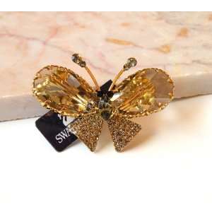  Swarovski Crystal with Beautiful Butterfly Design 4 cm W x 4 cm 
