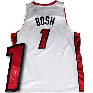  Chris Bosh Autographed Authentic White Jersey (JSA 
