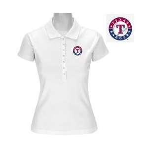 Antigua Texas Rangers Womens Remarkable Polo   Texas Rangers White 