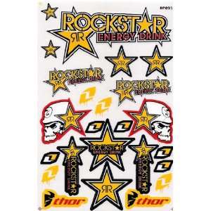  Energy Graphic Racing Sticker Decal Motorcycle ATV 1 Sheet Yellow/Red
