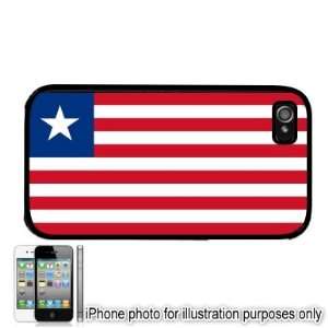 Liberia Liberian Flag Apple iPhone 4 4S Case Cover Black 