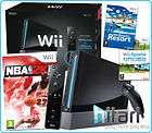 Nintendo Wii Console Black Wii Sports Resort & NBA 2K11