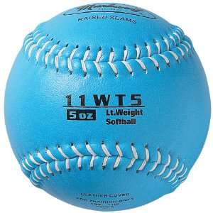   Weighted 11 Inch Softball (5 Ounce, Columbia Blue)