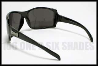 BIOHAZARD WRAP Around Style Mens Oversized Sunglasses Fashion BLACK 