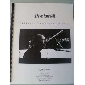  Dave Burrell Promotional Guide Booklet 