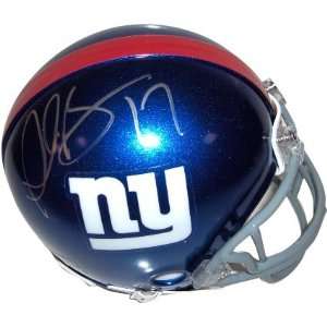 Plaxico Burress New York Giants Autographed Riddell Mini 