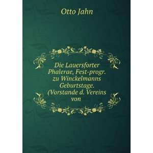   Geburtstage. (Vorstande d. Vereins von . Otto Jahn Books