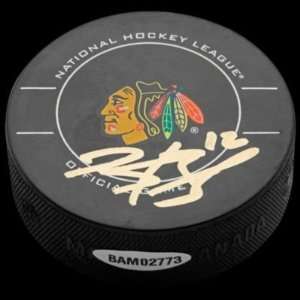 Kyle Beach Signed Blackhawks Official Game Puck Uda  