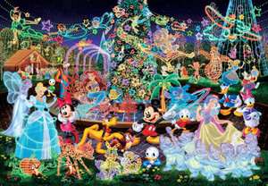 Japan Jigsaw Puzzle Tenyo Disney Mickey Night D 500 391  