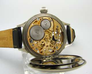 Antique 1916 Mens Primo OMEGA SKELETON Massive Wristwatch / Under 