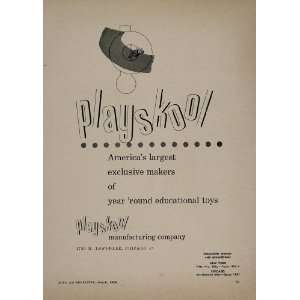   Vintage Ad Playskool Educational Toys Hasbro   Original Print Ad Home
