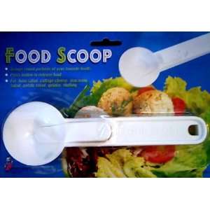 Diameter Food Scoop for Round Portions with Release Button  