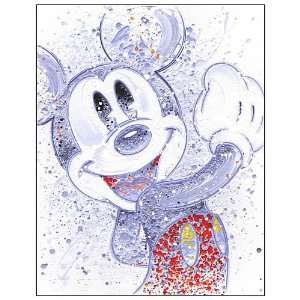  Disney Mickey Mouse Bippity Boppity Blue Velvet Giclee 