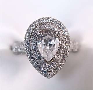   PEAR CUT NEIL LANE VINTAGE STYLE ENGAGEMENT RING   