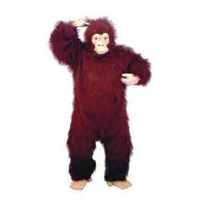    Adult Deluxe Brown Gorilla Suit Costume Size 42 50 