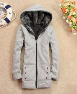 new lady warm thick Hoodie Casual Coat Outerwear Autumn Winter Jacket 