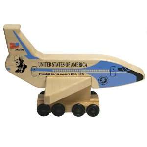  Air Force One President Carter Wooden Toy Plane by Holgate 