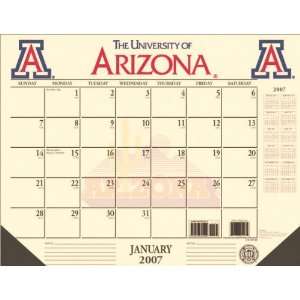  Arizona Wildcats 22x17 Desk Calendar 2007 Sports 