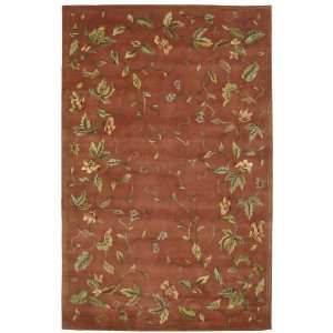  Julian Hand Tufted Floral Wool Rug With Green Vines 3.60 x 