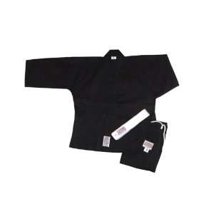   Karate Uniform Medium Weight 8 oz Black Size 10
