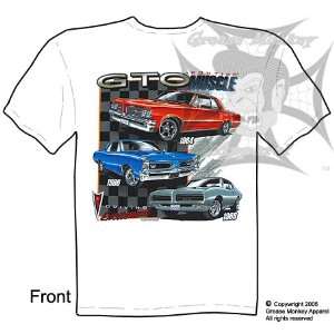 Size XL, Pontiac GTO Muscle, 1964, 1966, 1969, Muscle Car T Shirt, New 
