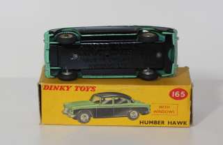 DINKY TOYS 165 HUMBER HAWK BLACK RARE GREEN ROOF  