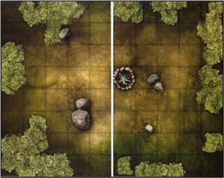 Dungeons & Dragons WOODED GLEN (Forest) Gamemastery D&D Map Tiles 