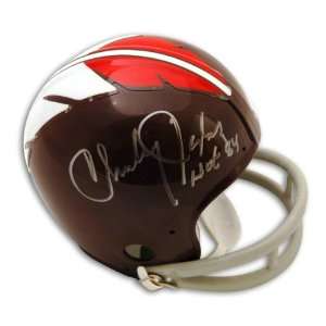 Charley Taylor Autographed Washington Redskins Throwback Mini Helmet 