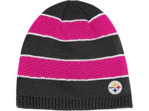   Steelers Breast Cancer Awareness Womens Knit Beanie Hat OSFM  