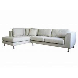  Wholesale Interiors Twill Beige Fabric Sectional Sofa 
