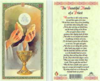 We Need The Beautiful Hands of Priest Prayer Holy Card  