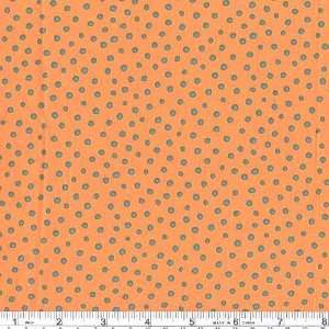  45 Wide Color Vibration Polka Dot Blue/Orange Fabric By 