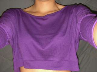 NEW forever 21 YOGA CROPPED off shoulder BUTTON S M L  