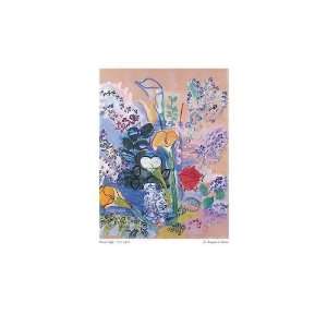  Le Bouquet dArums by Marc Chagall. Size 8.25 X 6.25 Art 