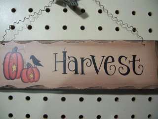   Country Primitive Thanksgiving Pumpkin Fall Autumn Door Sign  