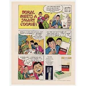   Doral Cigarette Smart Cookie Cartoon Print Ad (4039)