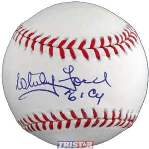  Whitey Ford Autographed Major League Baseball Inscribed 61 