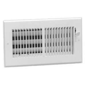   6in. White Steel Wall Diffusers .33in. Grille Bar